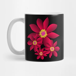 Pink flowering flower, flowery, floral pattern bloom Mug